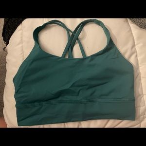Lululemon Energy Bra Longline in Teal Lagoon
